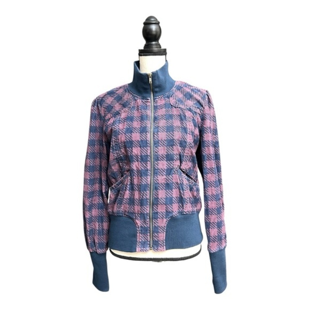 Tulle Blue and Pink Bomber Jacket Size XL